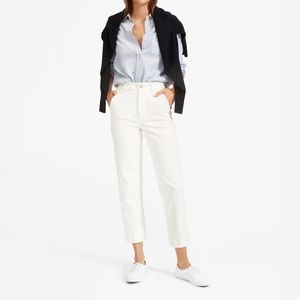 Everlane Straight Leg Crop Jeans - Stone NWT